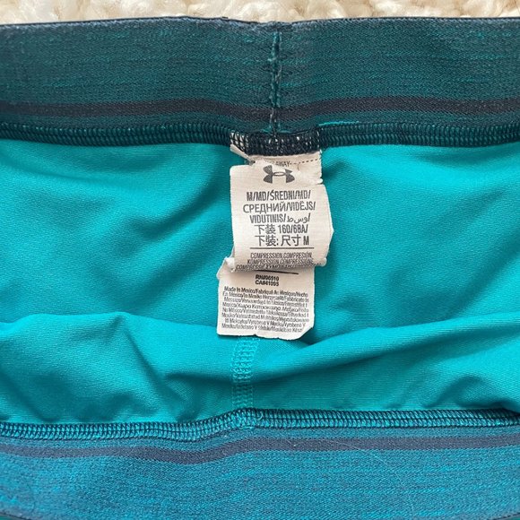 Under Armour Women's Spandex Shorts in Teal, Size M - Picture 3 of 4